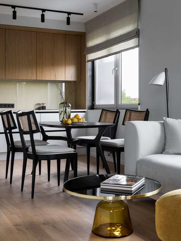 Фотография: Кухня и столовая в стиле Современный, Эко, Квартира, Проект недели, Москва, Монолитный дом, 2 комнаты, 40-60 метров, LINART – фото на INMYROOM