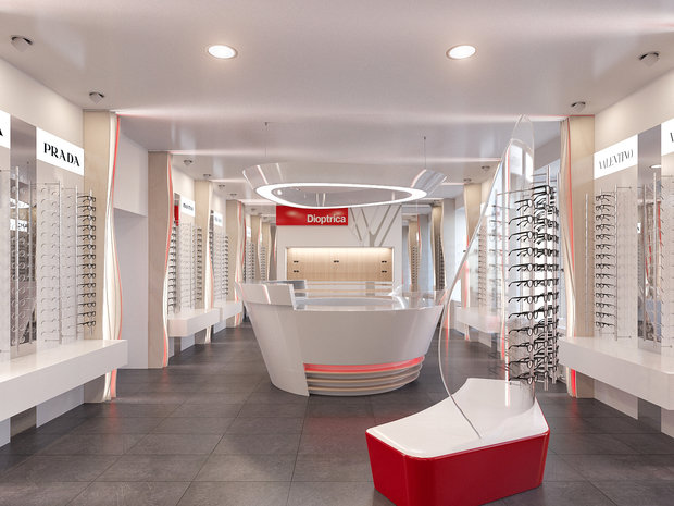 Фото из портфолио салон оптики – фотографии дизайна интерьеров на INMYROOM
