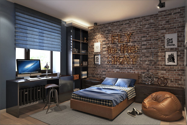 Фото из портфолио Стильная спальня для мальчика – фотографии дизайна интерьеров на INMYROOM