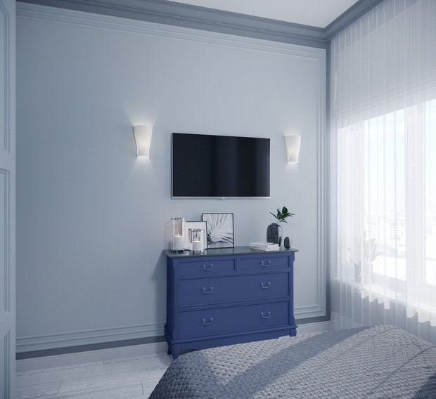 Фото из портфолио Квартира в "Воронцовском парке" в холодных тонах  – фотографии дизайна интерьеров на INMYROOM