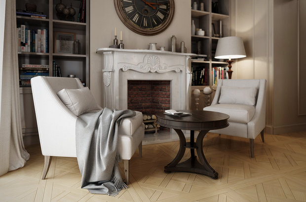 Фото из портфолио Американская классика в Ленинградской области. – фотографии дизайна интерьеров на INMYROOM