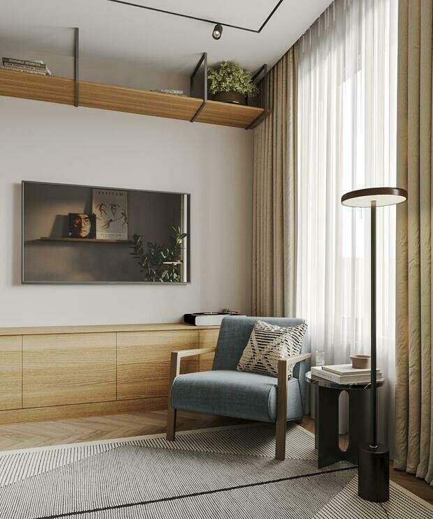 Фотография: Гостиная в стиле Современный, Эклектика, Винтажный, Квартира, Проект недели, Санкт-Петербург, 2 комнаты, до 40 метров, 40-60 метров, Студия дизайна Максимаджи – фото на INMYROOM