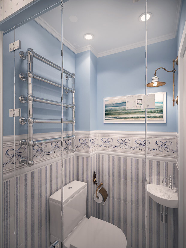 Фотография: Ванная в стиле Прованс и Кантри, Дом, Дома и квартиры, Шале – фото на INMYROOM