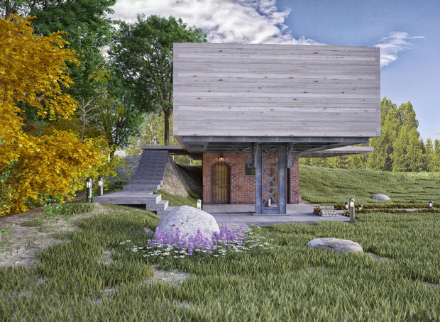 Фото из портфолио Wooden house – фотографии дизайна интерьеров на INMYROOM