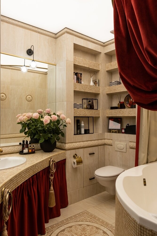 Фотография: Ванная в стиле Классический, Эклектика, Винтажный, Малогабаритная квартира, Квартира, Студия, Проект недели, Санкт-Петербург, 40-60 метров, Мария Качкина – фото на INMYROOM Фотография: Ванная в стиле Классический, Эклектика, Винтажный, Малогабаритная квартира, Квартира, Студия, Проект недели, Санкт-Петербург, 40-60 метров, Мария Качкина – фото на INMYROOM