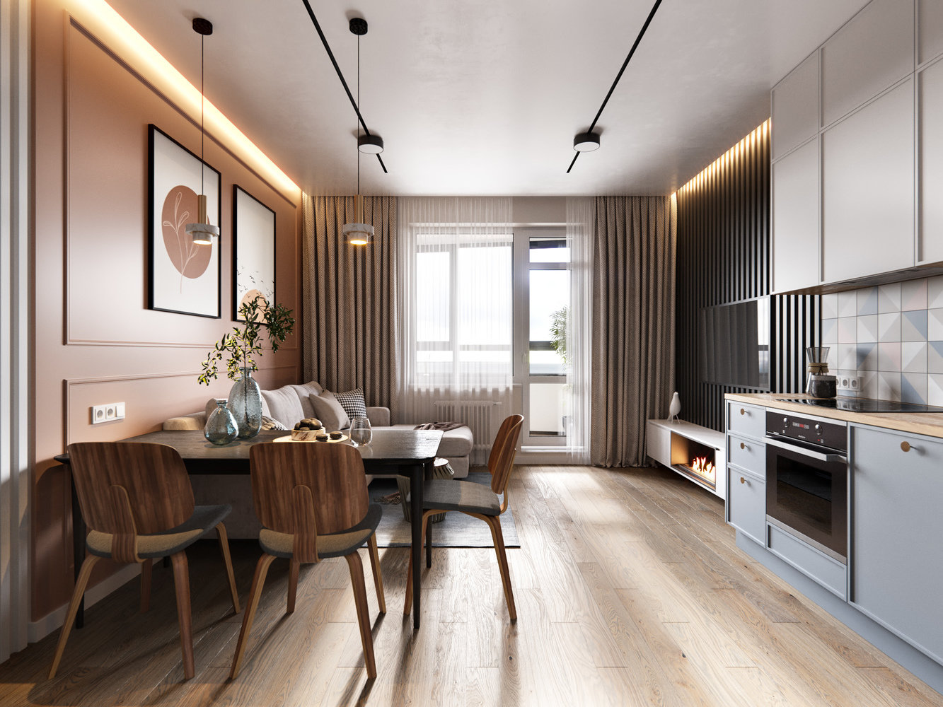 Фотография: Кухня и столовая в стиле Современный, Скандинавский, Квартира, Проект недели, Санкт-Петербург, 3 комнаты, 60-90 метров, Олег Минц – фото на INMYROOM