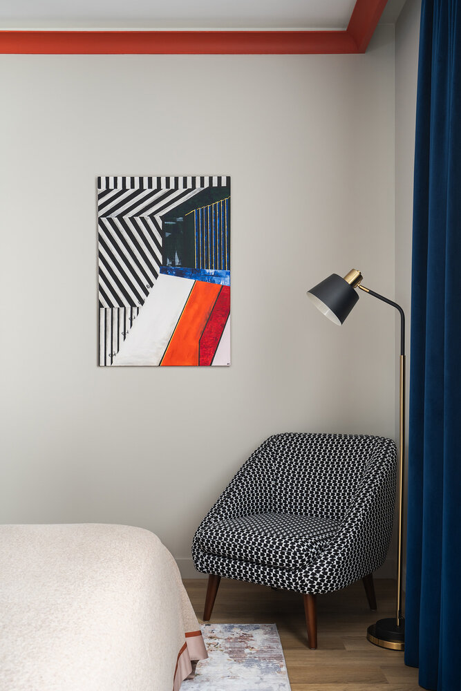 Фотография: Спальня в стиле Современный, Квартира, Проект недели, Москва, 2 комнаты, 40-60 метров, Мила Генч – фото на INMYROOM