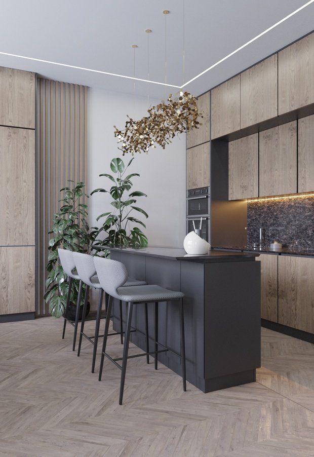 Фото из портфолио 160 м² ЖК Дыхание – фотографии дизайна интерьеров на INMYROOM