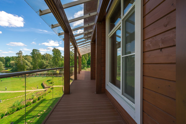 Фотография: Терраса в стиле Современный, Дом, Проект недели, Дом и дача, Московская область, 4 и больше, Более 90 метров, Елена Французова – фото на INMYROOM