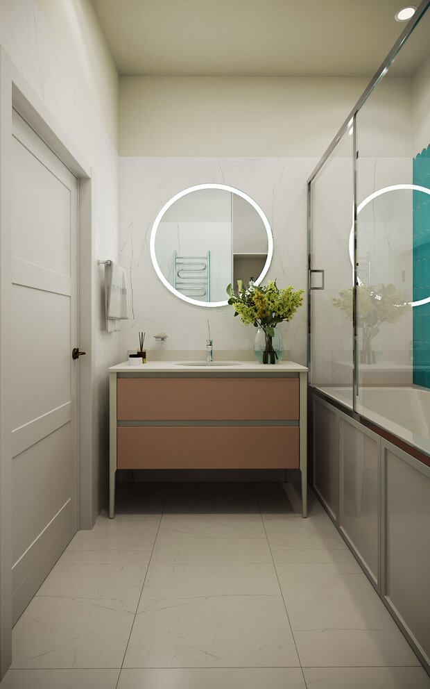 Фото из портфолио ЖК Фестиваль парк 101 кв м – фотографии дизайна интерьеров на INMYROOM