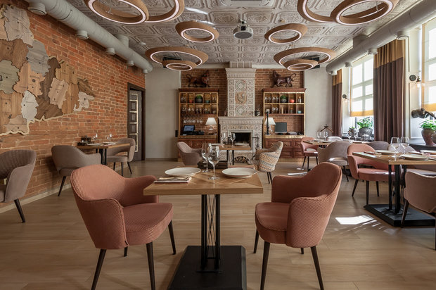 Фото из портфолио Дизайн интерьера ресторана «MEAT & WINE» – фотографии дизайна интерьеров на INMYROOM