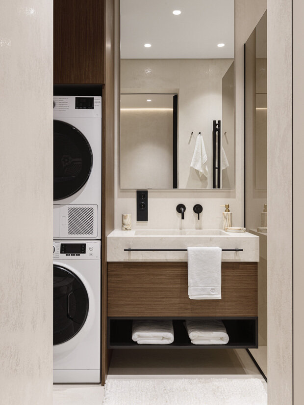 Фотография: Ванная в стиле Современный, Квартира, Проект дня, Сочи, 2 комнаты, 60-90 метров, современный/минимализм – фото на INMYROOM