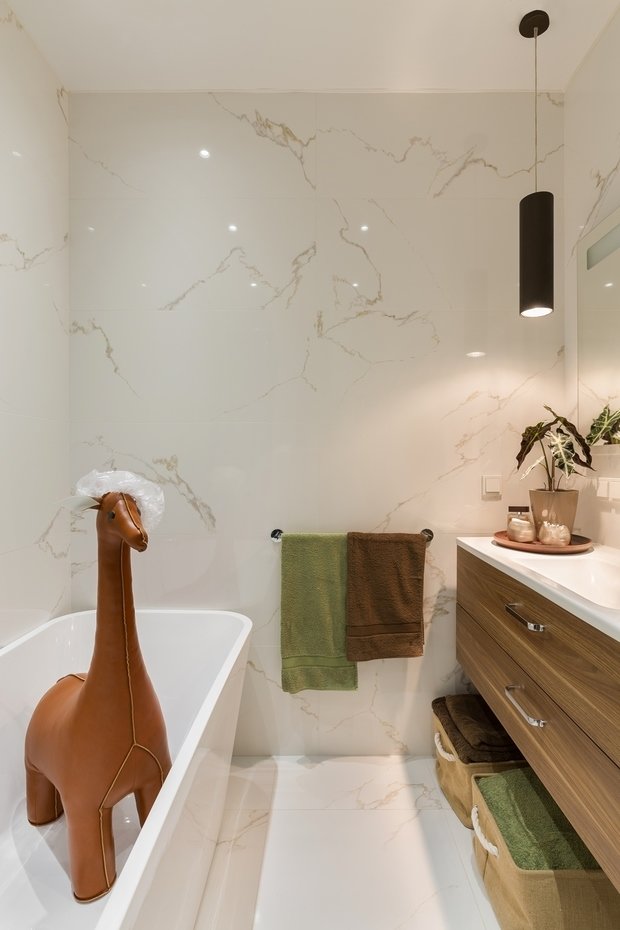 Фотография: Ванная в стиле Минимализм, Классический, Современный, Квартира, Проект дня, Санкт-Петербург, Светлана Иванова, Монолитный дом, 2 комнаты, 60-90 метров – фото на INMYROOM