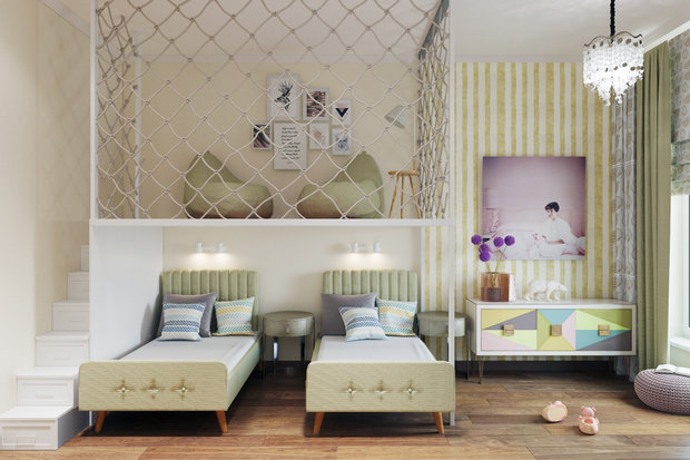 Фото из портфолио 3-комнатная квартира для семьи с двумя детьми  – фотографии дизайна интерьеров на INMYROOM