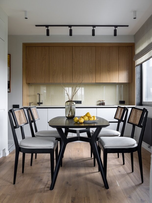 Фотография: Кухня и столовая в стиле Современный, Минимализм, Эко, Квартира, Проект недели, Москва, Монолитный дом, 2 комнаты, 40-60 метров, LINART – фото на INMYROOM