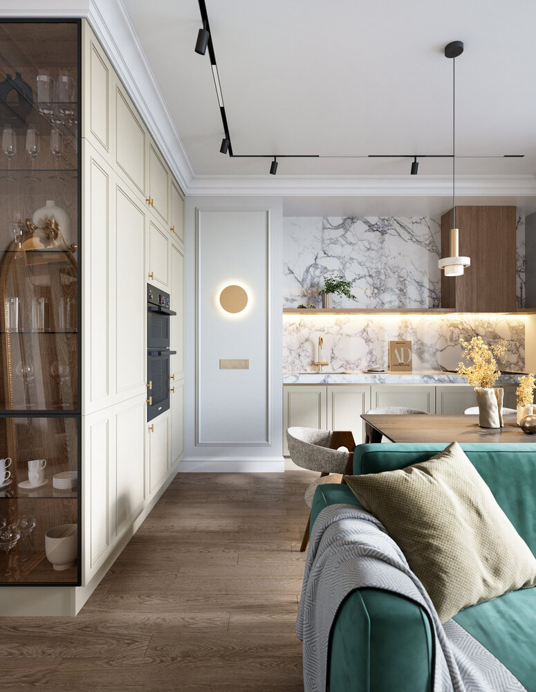 Фотография: Кухня и столовая в стиле Современный, Квартира, Проект недели, Санкт-Петербург, 4 и больше, Более 90 метров, Олег Минц, MINTS INTERIORS – фото на INMYROOM Фотография: Кухня и столовая в стиле Современный, Квартира, Проект недели, Санкт-Петербург, 4 и больше, Более 90 метров, Олег Минц, MINTS INTERIORS – фото на INMYROOM