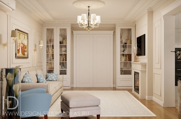 Фото из портфолио СОВРЕМЕННАЯ КЛАССИКА НА ГАГАРИНСКОМ, 137м² – фотографии дизайна интерьеров на INMYROOM