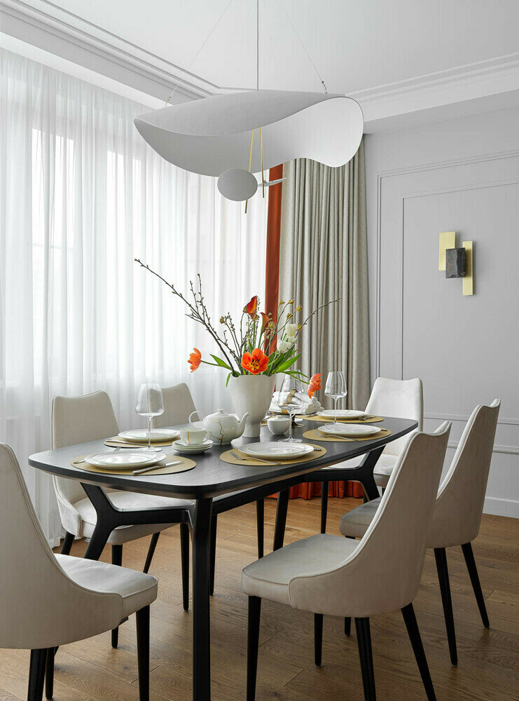 Фотография: Кухня и столовая в стиле Современный, Квартира, Проект недели, Москва, Монолитный дом, 3 комнаты, Более 90 метров, Anddesign – фото на INMYROOM
