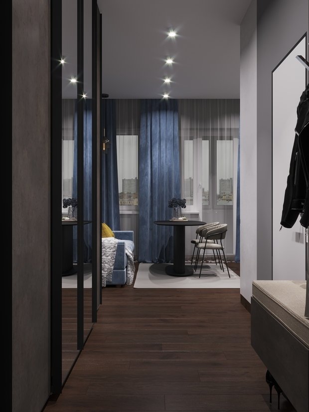 Фото из портфолио Проект квартиры-студии 28м2 – фотографии дизайна интерьеров на INMYROOM