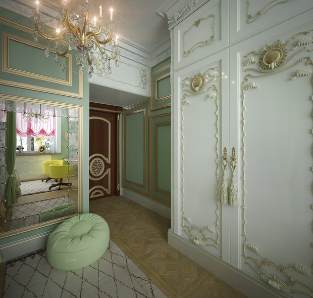 Фото из портфолио Апартаменты 154 м2 в стиле БАРОККО  – фотографии дизайна интерьеров на INMYROOM