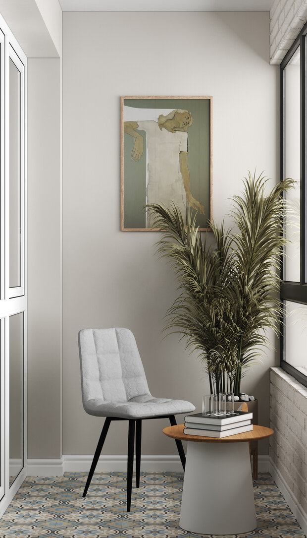 Фотография: Балкон в стиле Современный, Квартира, Проект недели, Воронеж, 2 комнаты, 40-60 метров, Room To Me, Анастасия Смагина – фото на INMYROOM