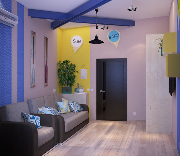 Фото из портфолио Свежий интерьер для хостела - 3 идеи от Design Ideas Crimea – фотографии дизайна интерьеров на INMYROOM