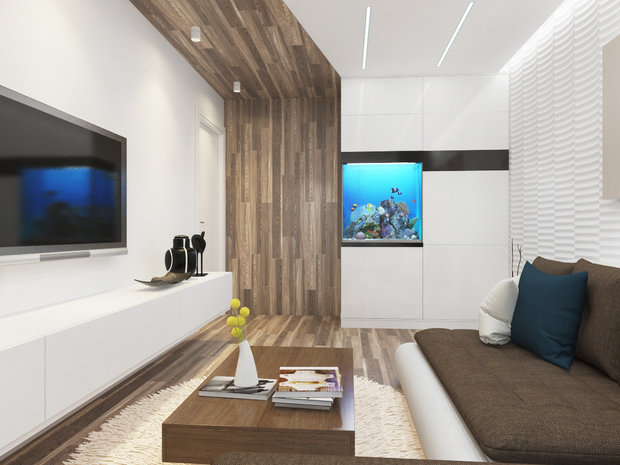 Фото из портфолио 2-х комнатная квартира в Долгопрудном. Гостиная – фотографии дизайна интерьеров на INMYROOM