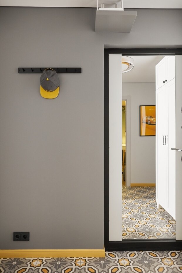 Фотография: Прихожая в стиле Скандинавский, Современный, Проект недели, Москва, 3 комнаты, 40-60 метров, Ольга Коркина – фото на INMYROOM