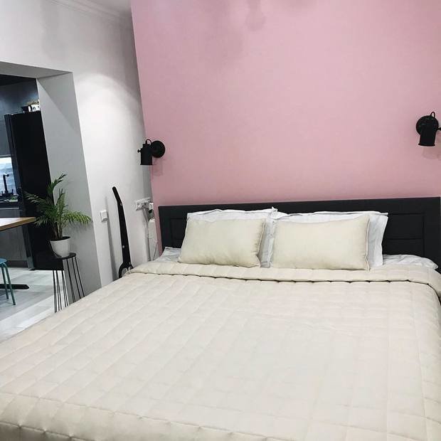 Фотография: Спальня в стиле Современный, Квартира, Проект недели, Панельный дом, 1 комната, 40-60 метров, Сбербанк, Некрасовка – фото на INMYROOM