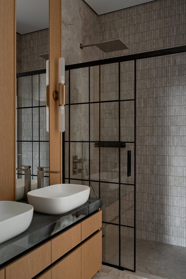 Фотография: Ванная в стиле Современный, Дом, Проект дня, Дом и дача, Татарстан, Кирпичный дом, 4 и больше, Более 90 метров – фото на INMYROOM