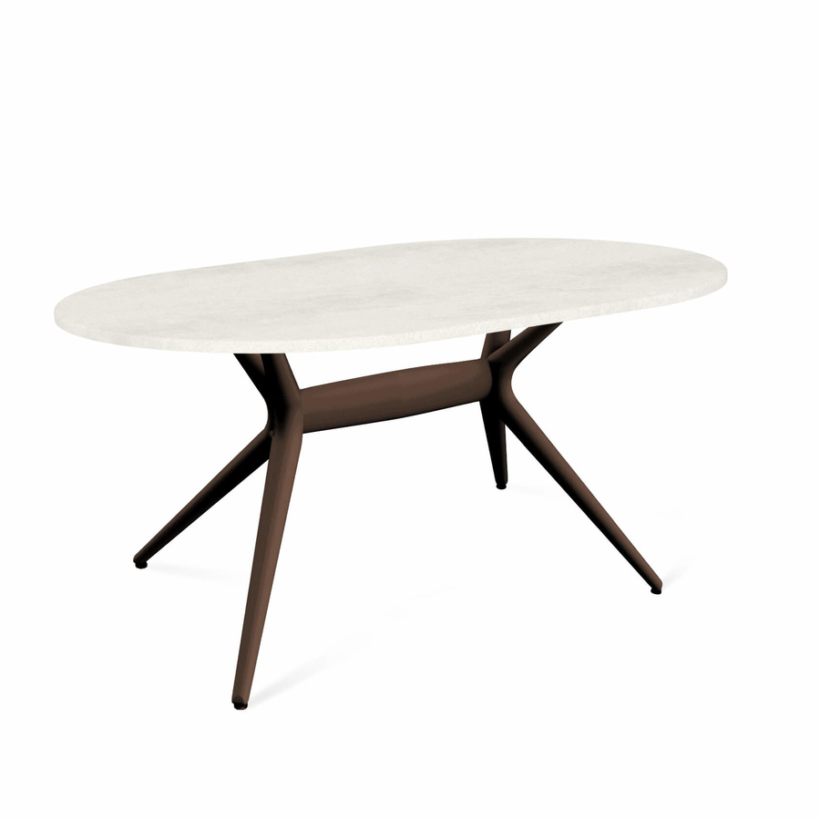 Обеденный стол Hector со столешницей молочного цвета 