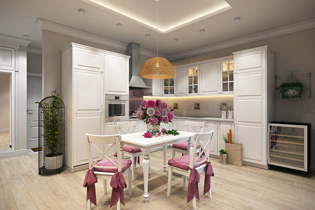 Фото из портфолио Нежные акценты – фотографии дизайна интерьеров на INMYROOM