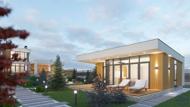 Фото из портфолио Проект двухэтажного индивидуального дома – фотографии дизайна интерьеров на INMYROOM