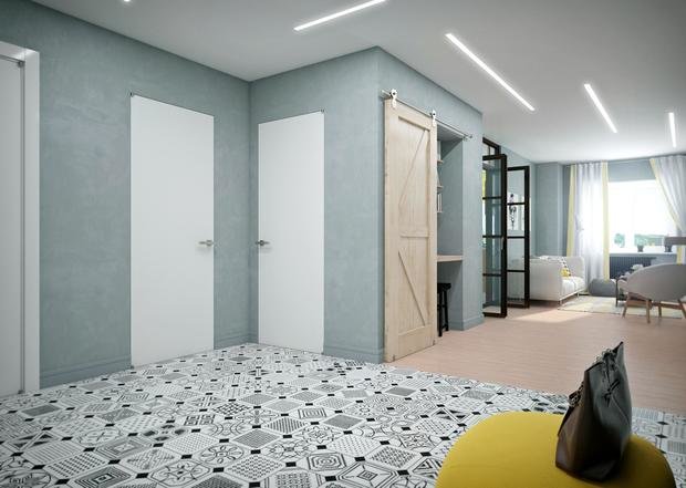 Фото из портфолио Гостиная и коридор – фотографии дизайна интерьеров на INMYROOM