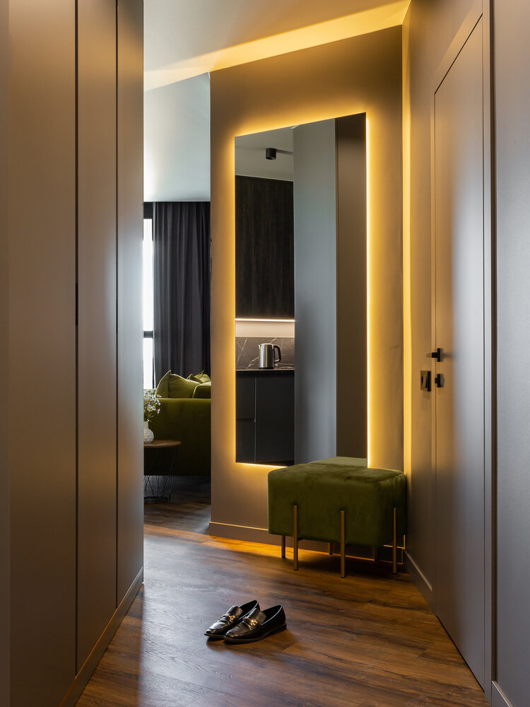 Фотография: Прихожая в стиле Современный, Квартира, Проект недели, Минск, 2 комнаты, до 40 метров, Юлия Абрамчук – фото на INMYROOM