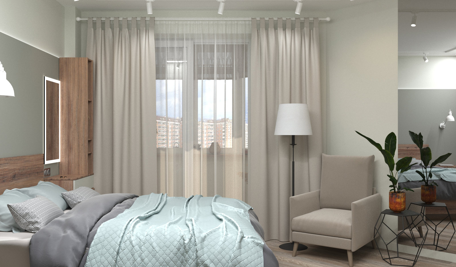 Фотография: Спальня в стиле Современный, Квартира, Проект недели, Москва, 4 и больше, Более 90 метров, MR.BURO – фото на INMYROOM