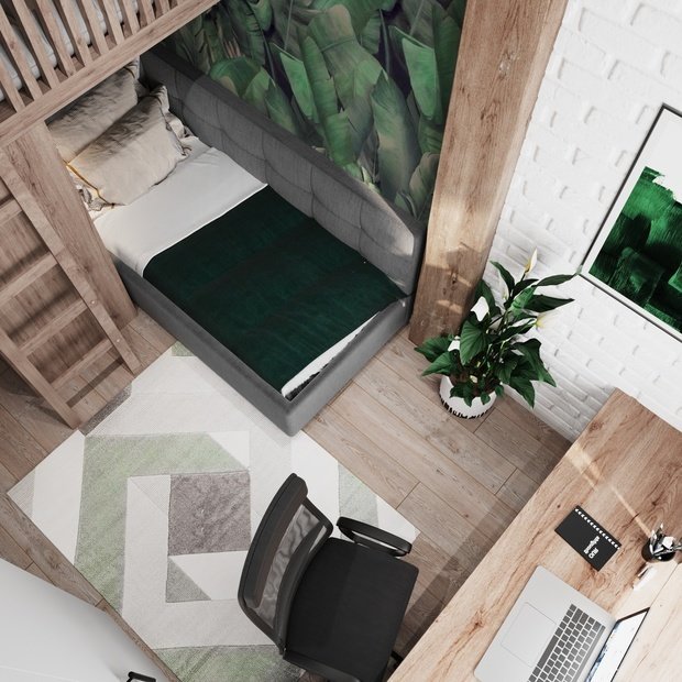 Фотография: Детская в стиле Скандинавский, Современный, Эклектика, Квартира, Проект недели, Монолитный дом, 3 комнаты, 60-90 метров, Светлана Удзилаури, Брянск – фото на INMYROOM