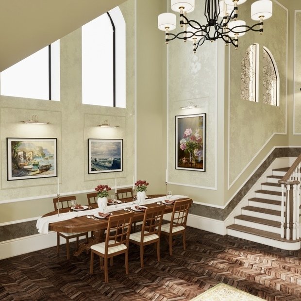 Фото из портфолио Визуализация проекта загородного дома в классическом стиле. – фотографии дизайна интерьеров на INMYROOM