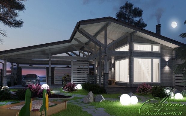 Фото из портфолио Загородный дом в стиле шале – фотографии дизайна интерьеров на INMYROOM