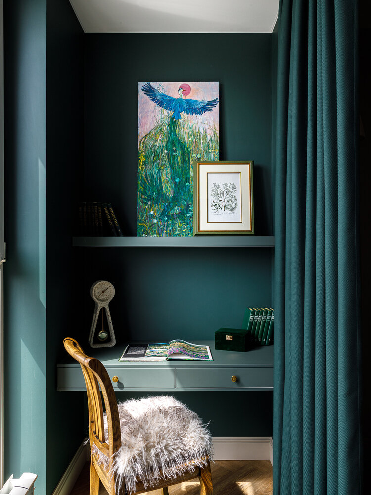 Фотография: Кабинет в стиле Современный, Эклектика, Квартира, Проект дня, 2 комнаты, 60-90 метров, Уфа, Лилия Усманова – фото на INMYROOM