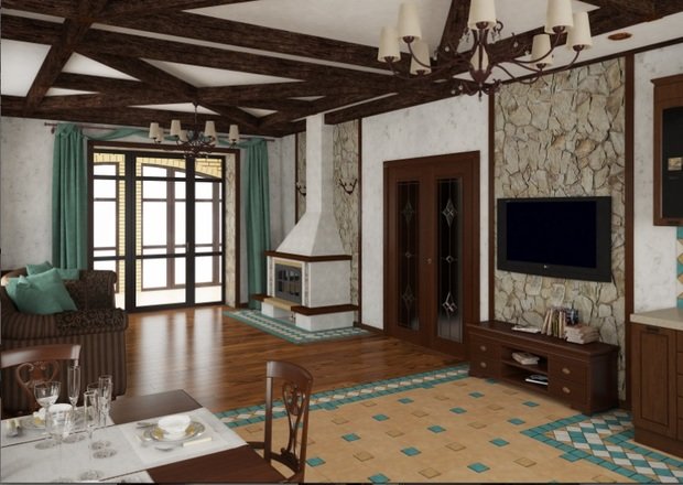 Фото из портфолио Шале. – фотографии дизайна интерьеров на INMYROOM