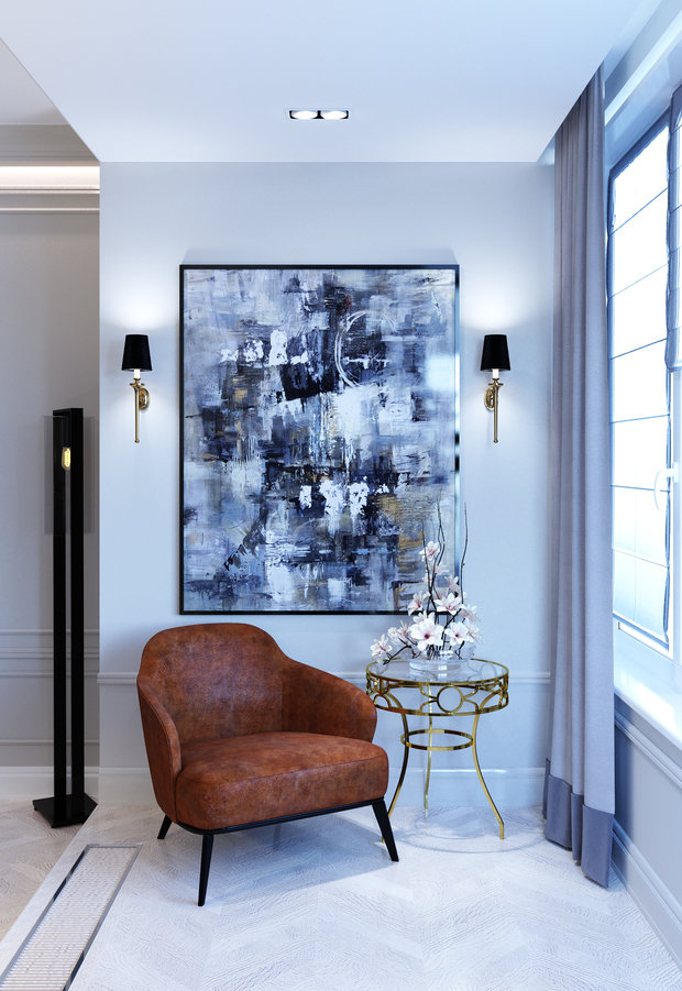 Фото из портфолио Квартира в стиле современная классика - ул 1905 г. Спальня Хозяйская – фотографии дизайна интерьеров на INMYROOM