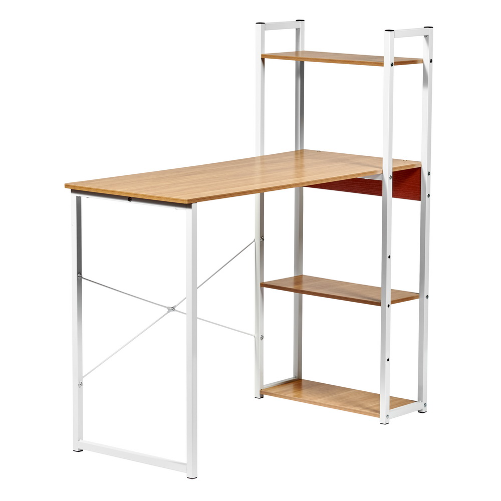 Стол письменный Frame бело-коричневого цвета