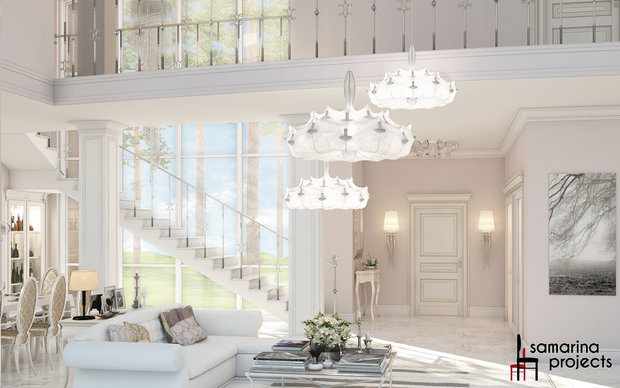 Фото из портфолио Дизайн коттеджа "Легкое обаяние классики"  – фотографии дизайна интерьеров на INMYROOM