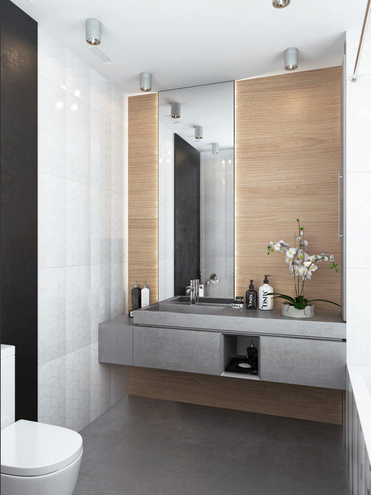 Фотография: Ванная в стиле Современный, Скандинавский, Квартира, Проект недели, Москва, 4 и больше, Более 90 метров, Монолитно-кирпичный, Studio DA, Анна Клековкина, Ирина Паутова – фото на INMYROOM Фотография: Ванная в стиле Современный, Скандинавский, Квартира, Проект недели, Москва, 4 и больше, Более 90 метров, Монолитно-кирпичный, Studio DA, Анна Клековкина, Ирина Паутова – фото на INMYROOM