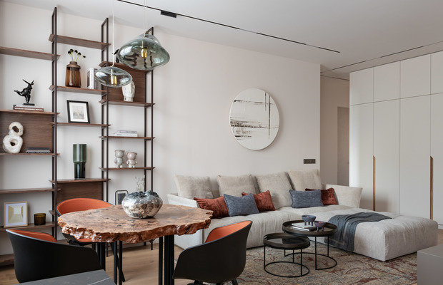 Фото из портфолио Современная квартира с нотками эко-мотивов – фотографии дизайна интерьеров на INMYROOM