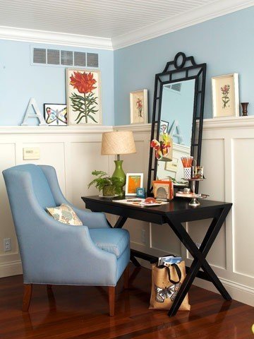 Фотография: Мебель и свет в стиле Прованс и Кантри, Кабинет, Декор интерьера, Интерьер комнат, Стулья, Лампы, DG Home – фото на InMyRoom.ru