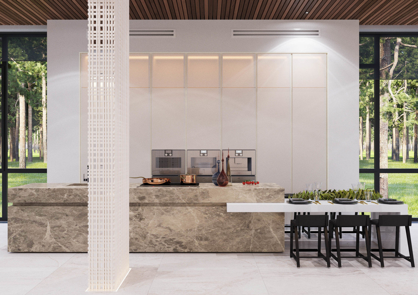 Фотография: Кухня и столовая в стиле Современный, Дом, Проект дня, Московская область, Шамсудин Керимов, Эксклюзивные проекты, Никольская слобода – фото на INMYROOM Фотография: Кухня и столовая в стиле Современный, Дом, Проект дня, Московская область, Шамсудин Керимов, Эксклюзивные проекты, Никольская слобода – фото на INMYROOM