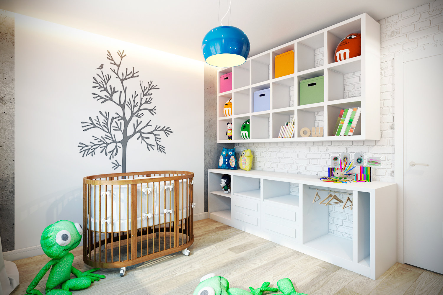 Фотография: Детская в стиле Скандинавский, Лофт, Квартира, Дома и квартиры, Проект недели – фото на INMYROOM