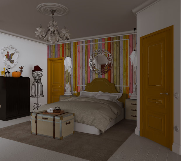 Фотография: Спальня в стиле Скандинавский – фото на INMYROOM